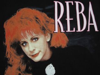 RARE 90s vintage REBA McENTIRE country music T SHIRT concert LARGE