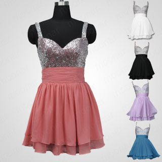 New Short Prom party cocktail Evening Mini Slim Straps Sweetheart 