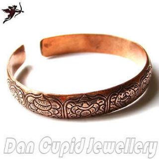 Copper wristband bracelet Nepal Tibetan Buddhist ethnic handcraft