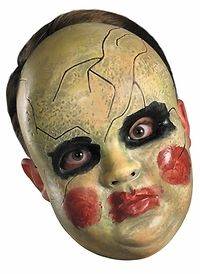 Smeary Doll Face Mask Holloween Holiday Costume Party (Size Standard 