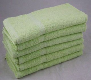   Bulk Buy 420 GSM 100% Cotton Budget Bath Towels   LIGHT GREEN