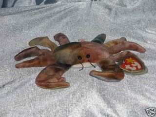 Ty Beanie Baby Claude the Crab (Missed labled Puffer)
