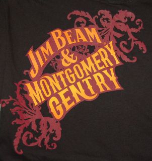   Montgomery Gentry Bourbon Whiskey Country Music T Shirt Black Medium