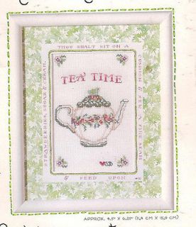 TEA TIME~ Susan Branch ~ Bucilla Counted Cross Stitch Kit
