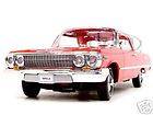 1963 CHEVROLET IMPALA HT RED 118 DIECAST MODEL CAR