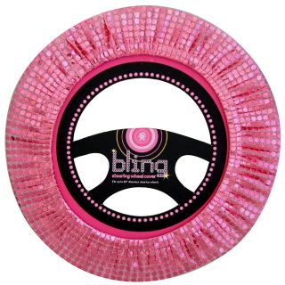 Pink Bling Bling Steering Wheel Cover】* Birthday Present, Secret 