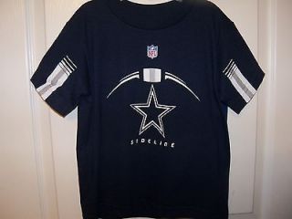 Dallas Cowboys Football Sideline Shirt Navy Blue Boys Size 10 / 12 NWT