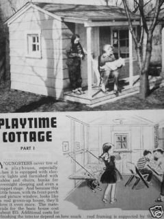 Build PLAYTIME COTTAGE A Rolls Royce of Play house plans