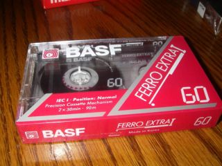 Rare Basf Ferro Extra I 60 blank cassette tape New