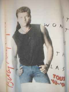 BILLY RAY CYROUS 93 94 IT WONT BE THE LAST TOUR WHITE T SHIRT