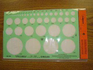 TMELY T 88 CENTERING CIRCLES TEMPLATE DRAFTING SUPPLIES