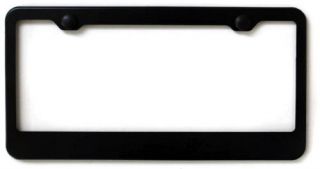 Plain BLACK Metal Blank Car License Plate Frame