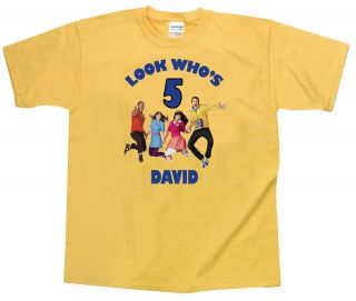   Custom Fresh Beat Band Yellow Birthday T Shirt Gift Add Your Name