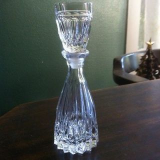Cut Crystal Decanter With Cup Stopper Glass Whisky