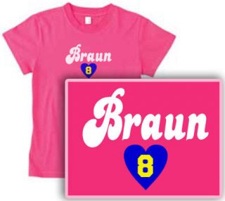 RYAN (heart) BRAUN womens NEW T SHIRT Milwaukee Brewers pick your size 
