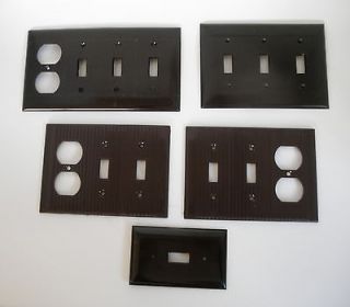 Brown Outlet and Light Switch Cover Assorted Combination Brown 