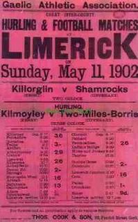 GAA Hurling & Gaelic Football Kerry Vs Tipperary Shamrocks,Lime​rick 