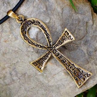   cross of life Pagan/Paganism​/Wicca/Occult Pendant Brass/Pewter