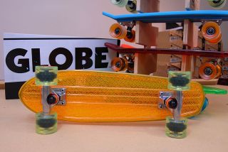 Globe Bantam Clear   Orange/Raw/Lim​e 24 Cruiser Board BRAND NEW