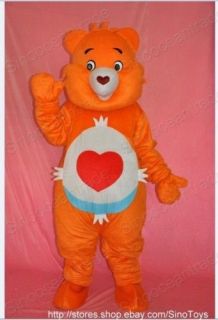 Care Bear Orange Mascot Costume Fancy Dress Outfit