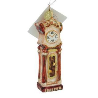   Radko Rare Grandfather Time Antique Clock Cuckoo Christmas Ornament