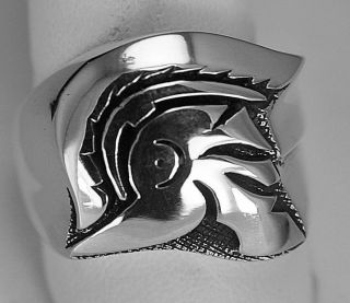   Warrior SPARTAN 300 gladiator Head Sterling silver ring Jewelry