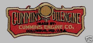 Cummins Engine Co Logo Emblem Embroidered Shirt Jacket Patch Dodge Ram 