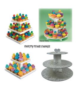 Cupcake or Cake Stand Stands Bulk 2 or 3 Tier Round or Square 21 or 30 