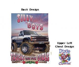 DIXIE T SHIRT SILLY BOYS TRUCKS ARE FOR GIRLS 17281