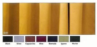 New Set 2 Gold Black out Satin Stage Curtains 9x14.529 w/webbing and 