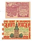 GERMANY AUSTRIA NOTGELD Lot of 2 Currency note 