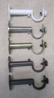 Zinc Curtain Drapery Rod Adjustable Bracket, NEW , Fits 1 1/8 or 1 1 