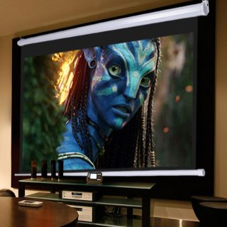 72 Manual Pull Down Projector Projection Screen 169 Ratio 36x63 