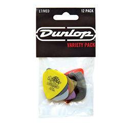 New 12 Pack Dunlop variety pack guitar picks Light Med