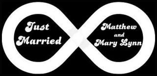   INFINITY #1 Vinyl Decal Window Car Limo Marriage Love Dance Floor