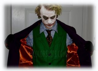    The Dark Knight Joker Costume   Jacket, Shirt, Tie, Vest, Socks
