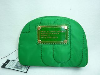 Marc by Marc Jacobs Green Pretty Mini Cosmetic Makeup Nylon Pouch 