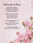 Memorial Poem For Loss of Husband Dad Father If Roses Grow In Heaven