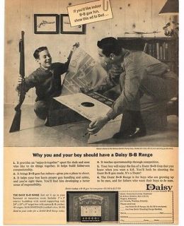 1963 Daisy BB Gun Model 25 B B Range Vintage Print Ad