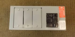 Electrical Sub Panel 208V 3Phase with Breakers 100 Amp & 20 Amp Great 