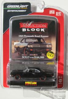 GREENLIGHT AUCTION BLOCK SERIES 13 1969 PLYMOUTH ROAD RUNNER