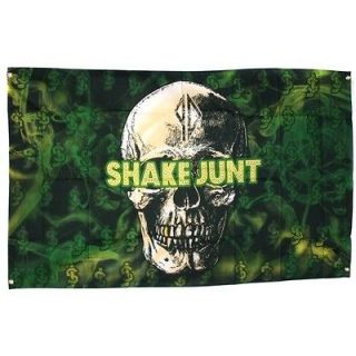   SHAKE JUNT Skull & Smoke Cloth SKATEBOARD BANNER / FLAG 3 x 5