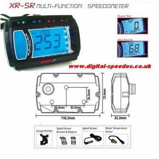 Digital Speedometer Speedo Dash RPM Temp Fuel Gauge Warning lights 