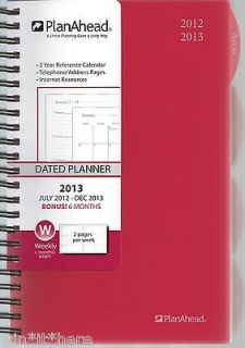 2013 Weekly Monthly Red Med 18 Mo Jul 2012 Dec 2013 Academic Planner