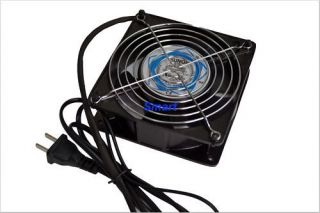 110V 120mm AC Axial Cool Fan with 5ft Wall Plug Cable