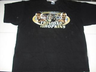 Vtg Felix Trinidad Bernard Hopkins T Shirt XL 01 Boxing
