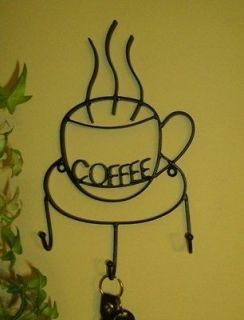   French Cafe   Kitchen Metal Wall Hook   Cup/Key/Etc Rack Decor