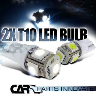 2x 5 LED SMD CAR AUTO LIGHT LAMP T10 168 WEDGE BULB 12V