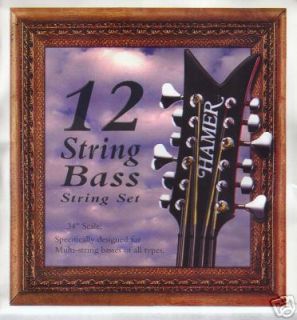 Hamer 12 string bass strings string set musicvox waterstone chandler