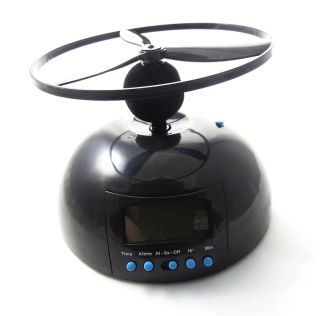 Flying Propeller Digital Alarm Clock with LCD Display USA Seller